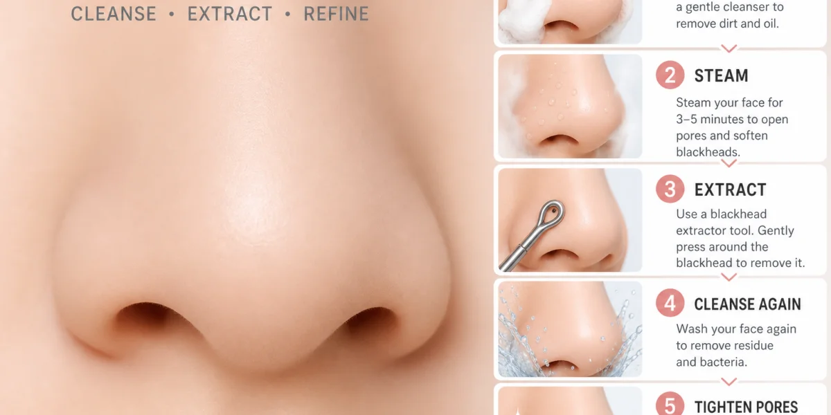 Safe methods for how to remove blackheads on nose
